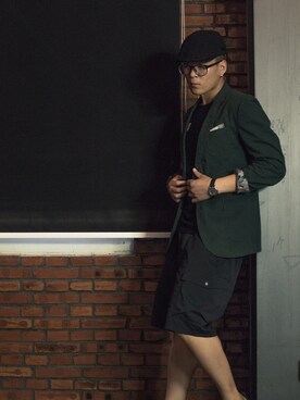 「Selected   （-）のアイテム」を使った、Marshall-Louさん（メンズ・183cm）の秋コーディネート