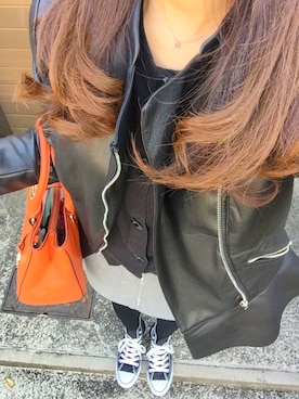 「Marilyn Moon（マリリンムーン）のアイテム」を使った、lunaさん（レディース・155cm）の秋コーディネート