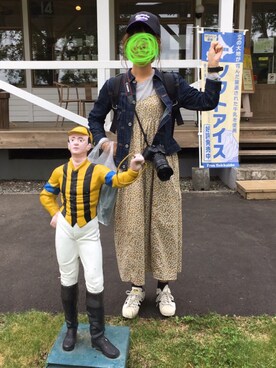 「カメラ女子」｜「アイテム（デニムジャケット）」を使った、mas＊さん（レディース・161cm）の夏コーディネート