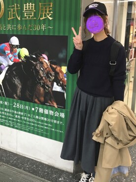 「A part by（アパートバイ）のアイテム（トレンチコート）」を使った、mas＊さん（レディース・161cm）の秋コーディネート