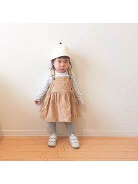 「Valeur（バルール）のアイテム」を使った、R＊＊＊さん（キッズ・80cm）の春コーディネート