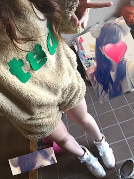 「アイテム（つなぎ/オールインワン、ベージュ系）」を使った、なーちゃん。さん（レディース・154cm）の春コーディネート