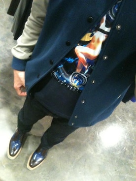 「GIVENCHY」｜「アイテム（スタジャン）」を使った、우덕명さん（メンズ・171cm）の夏コーディネート