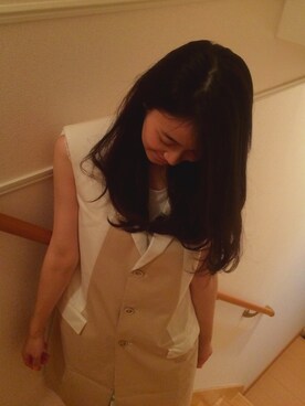 「JIL SANDER（ジルサンダー）のアイテム（その他アウター）」を使った、HiRoaKiさん（レディース・161cm）の夏コーディネート