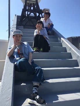 「G.V.G.V.（ジーヴィージーヴィー）のアイテム（トップス）」を使った、好井まさおさん（メンズ・171cm）の秋コーディネート