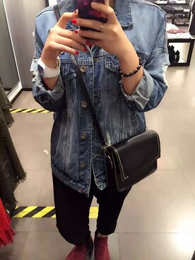 「Etam（エタム）のアイテム（ジャケット/アウター）」を使った、陳CHENALさん（レディース・165cm）の冬コーディネート