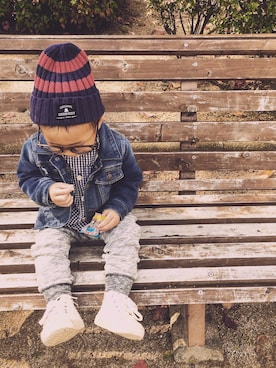 あさん(キッズ・90cm)の秋コーディネート