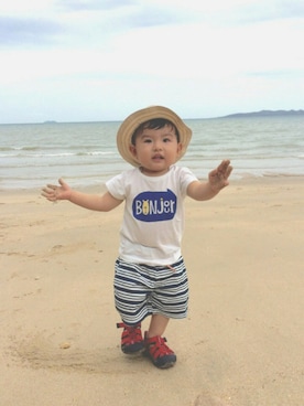 「cotton on」｜「アイテム（帽子）」を使った、RYU ◡̈♡さん（キッズ・80cm）の夏コーディネート