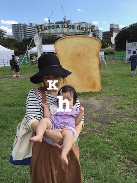 「coca（ANDEX shoes product）（コカ）のアイテム（Tシャツ/カットソー）」を使った、okanakoさん（レディース・156cm）の秋コーディネート