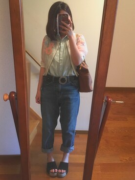 「LILY BROWN（リリーブラウン）のアイテム（ブルゾン）」を使った、aiさん（レディース・148cm）の夏コーディネート