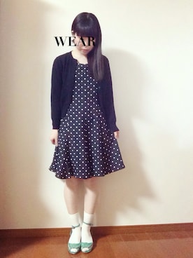 「COMME CA DU MODE（コムサデモード）のアイテム（ワンピース/ドレス）」を使った、ぴょん吉さん（レディース・158cm）の春コーディネート