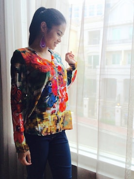 「Desigual（デシグアル）のアイテム（その他トップス）」を使った、Yuki Du Sonodaさん（レディース・170cm）の秋コーディネート