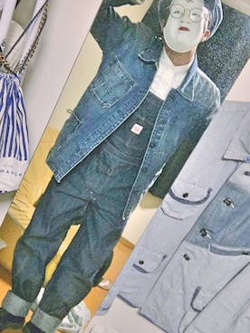 「POINTER（ポインター ）のアイテム（オールインワン・サロペット）」を使った、将'n◢ ◤しょーんさん（メンズ・173cm）の冬コーディネート