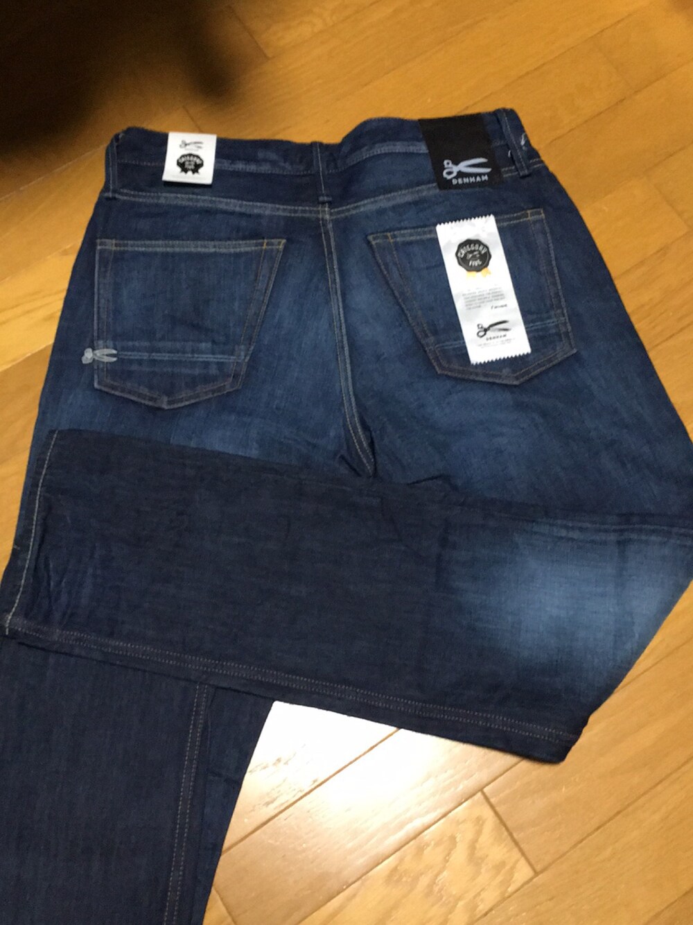 「注目！✂︎のアイテム（デニムパンツ、ブルー系）」を使った、将'n◢ ◤しょーんさん（メンズ・173cm）の冬コーディネートの1枚目の写真