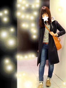 「Doシンプル部」｜「アイテム（トレンチコート）」を使った、かえさん（レディース・161cm）の秋コーディネート