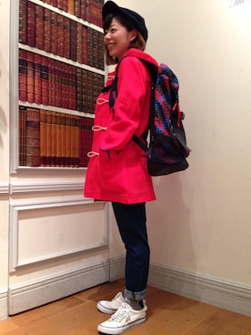 「The DUFFER of ST.GEORGE（ザダファーオブセントジョージ）のアイテム（その他アウター）」を使った、MISAさん（レディース・150cm）の春コーディネート