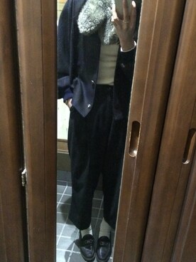 「calmeのアイテム（ジャケット/アウター）」を使った、shiho_____9さん（レディース・163cm）の冬コーディネート