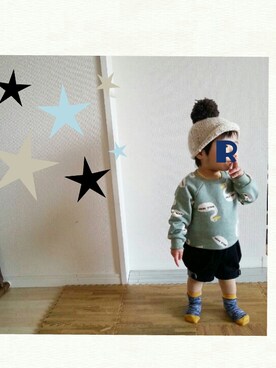 「スエット」｜アートエーさん（キッズ・70cm）の春コーディネート