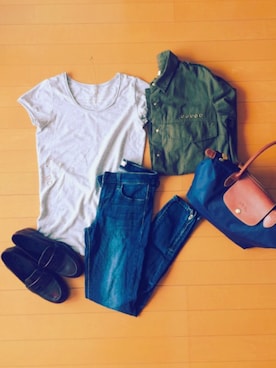 「nappalm（ナップパーム）のアイテム」を使った、ayaさん（レディース・152cm）の夏コーディネート