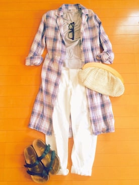 「nappalm（ナップパーム）のアイテム」を使った、ayaさん（レディース・152cm）の夏コーディネート