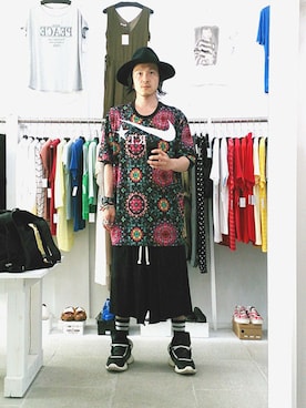 「NIKE LAB」｜アールさん（メンズ・172cm）の夏コーディネート