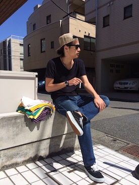 「Bitter Ender（ビターエンダー）のアイテム」を使った、KATSUOさん（メンズ・175cm）の春コーディネート