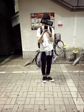 「CONVERSE（コンバース）のCONVERSE コンバース ジャック パーセル / JACK PURCEL（スニーカー）」を使った、ひげおさん（メンズ・178cm）の春コーディネート