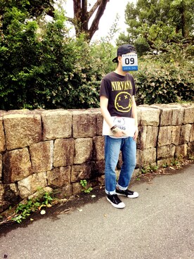 「CONVERSE（コンバース）のCONVERSE コンバース ジャック パーセル / JACK PURCEL（スニーカー）」を使った、ひげおさん（メンズ・178cm）の夏コーディネート