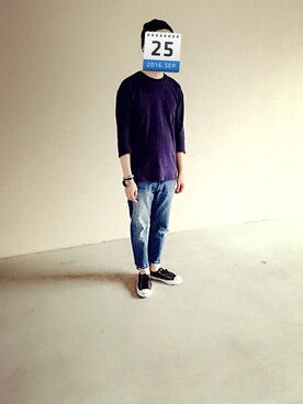 「CONVERSE（コンバース）のCONVERSE コンバース ジャック パーセル / JACK PURCEL（スニーカー）」を使った、ひげおさん（メンズ・178cm）の秋コーディネート