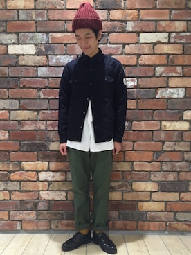 河内聡志さん（メンズ・169cm）の秋コーディネート