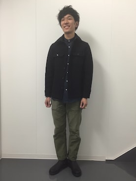 河内聡志さん(メンズ・169cm)の秋コーディネート