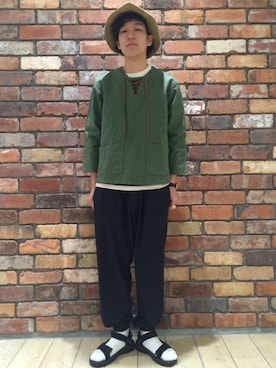 河内聡志さん(メンズ・169cm)の冬コーディネート