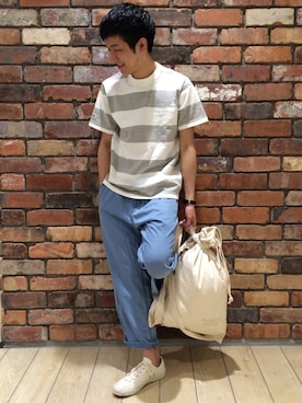 河内聡志さん（メンズ・169cm）の春コーディネート