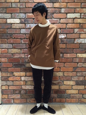 河内聡志さん(メンズ・169cm)の秋コーディネート