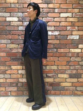 河内聡志さん（メンズ・169cm）の秋コーディネート