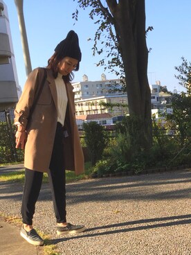 「KATHARINE ROSS（キャサリンロス）のアイテム（ニット/セーター）」を使った、ayaさん（レディース・158cm）の秋コーディネート