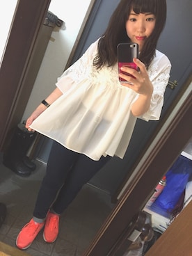 michaさん（レディース・154cm）の春コーディネート