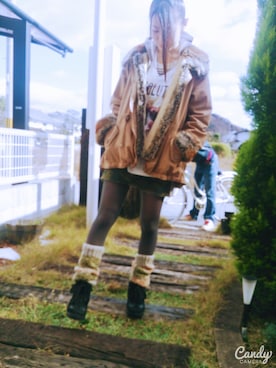「Marc by Marc Jacobs（マークバイマークジェイコブス）のアイテム（アクセサリー）」を使った、O-chaNさん（レディース・156cm・10代）の冬コーディネート