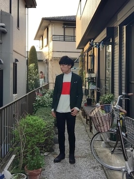 「Time is on（タイムイズオン）のアイテム（アクセサリー）」を使った、Y.Sさん（メンズ・172cm）の春コーディネート