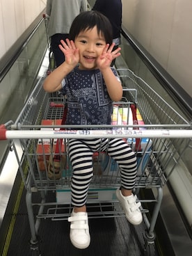 A.K.I.☺︎*さん（キッズ・90cm）の夏コーディネート