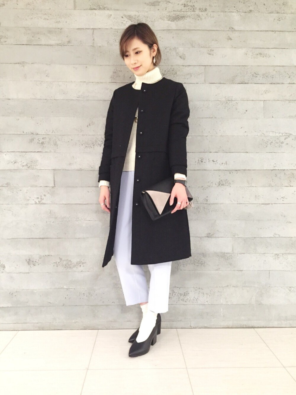 【ひろみ】ライトブルー チェスターコート ひろみ】ライトブルー チェスターコート ひろみ】ライトブルー