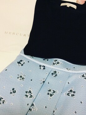 「MERCURYDUO（マーキュリーデュオ）のアイテム（その他）」を使った、てちさん（レディース・152cm）の冬コーディネート