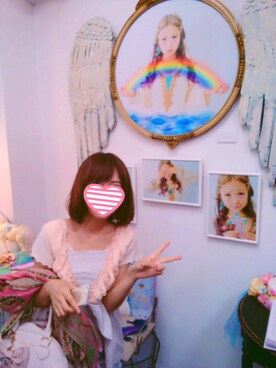 「Honey Salon（ハニーサロン）のアイテム（ボストンバッグ）」を使った、あかねさん（レディース・151cm）の夏コーディネート
