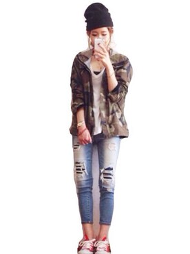 yuppiさん（レディース・157cm）の秋コーディネート