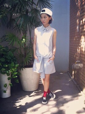 陳泛亭さん（レディース・158cm）の秋コーディネート