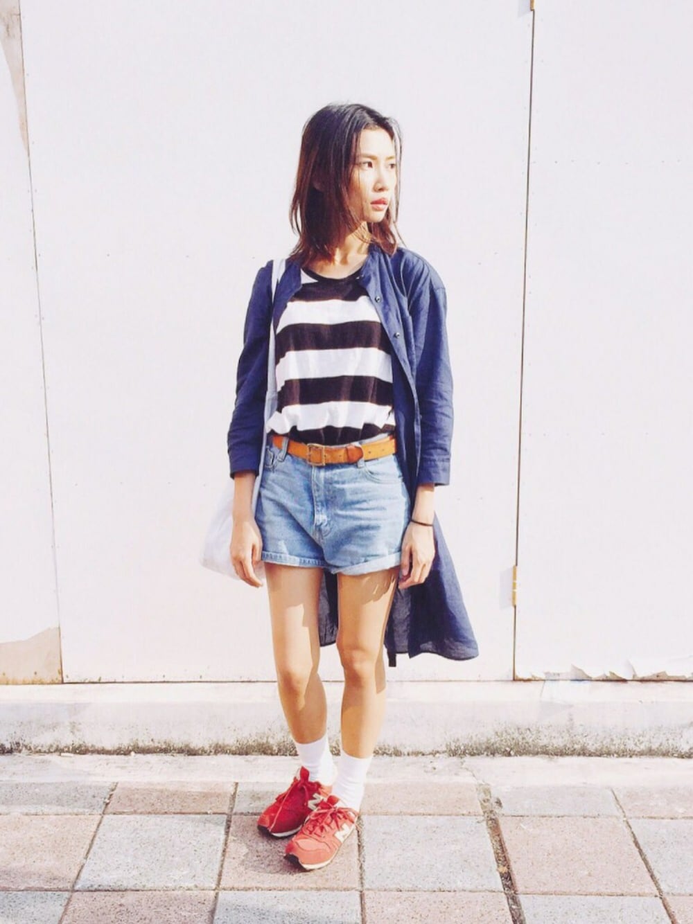 「夏コーデ、通勤コーデ、ootd、lookbook、outfit、blue、sunshine」｜「ZARAのアイテム（トップス、その他）」を使った、陳泛亭さん（レディース・158cm）の夏コーディネートの1枚目の写真
