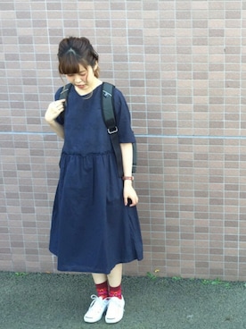 「MASON DE PLAGE（メゾン　ドゥ　プラージュ）のアイテム」を使った、ぶちさん（レディース・155cm）の秋コーディネート