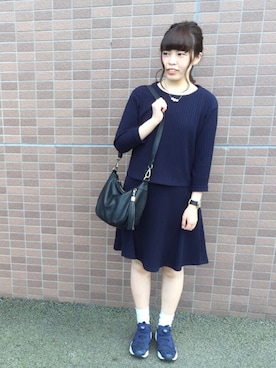 ぶちさん（レディース・155cm）の秋コーディネート