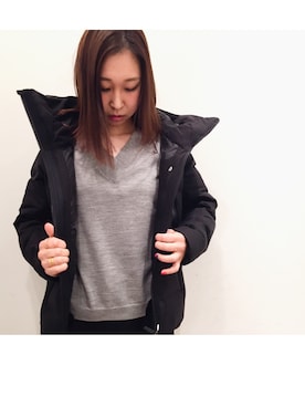 「DESCENTE ALLTERRAIN（デサント　オルテライン）のアイテム（ジャケット/アウター）」を使った、eri  yoshidaさん（レディース・159cm）の秋コーディネート