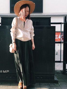 「ハットコーデ」｜eri  yoshidaさん（レディース・159cm）の春コーディネート